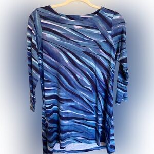 Belle by Kim Gravel Blue Blouse